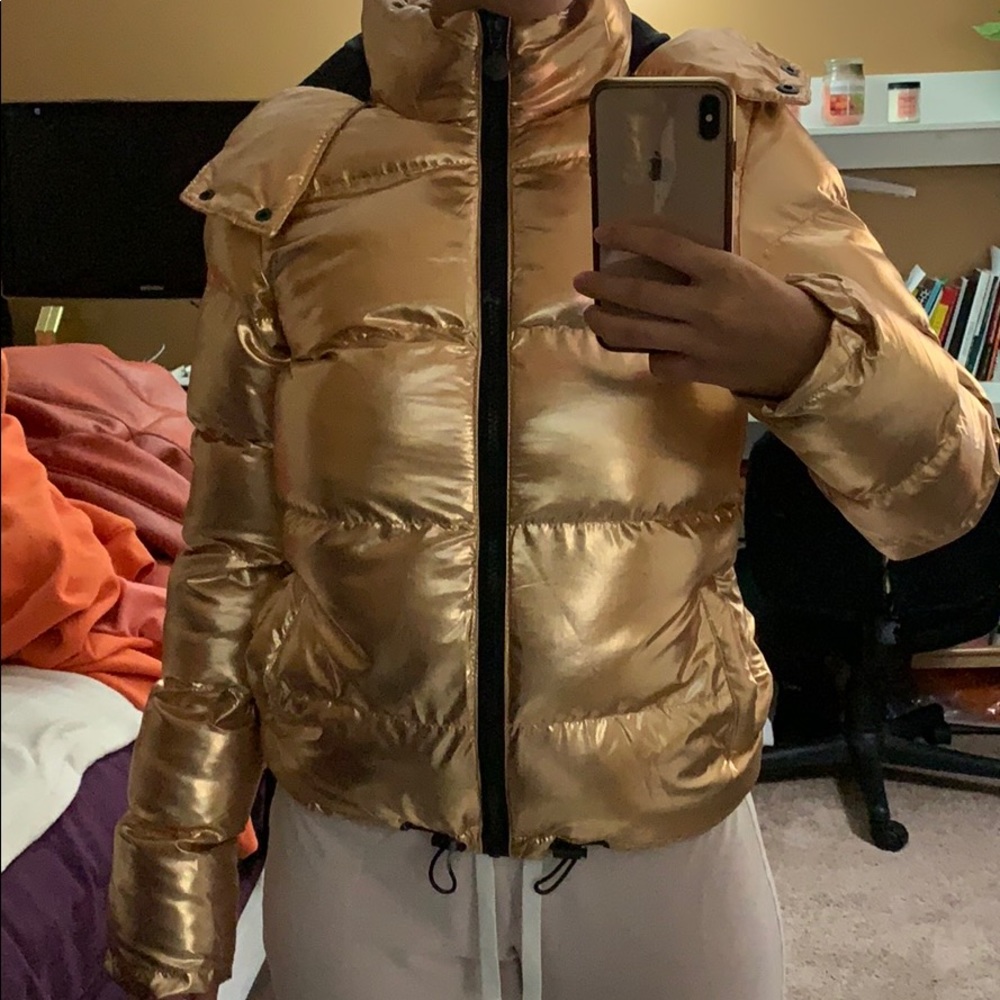 Copper bubble coat